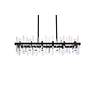 4_Serena 42" Wide Black 24-Light Linear Chandelier more views