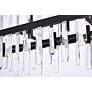 5_Serena 42" Wide Black 24-Light Linear Chandelier more views