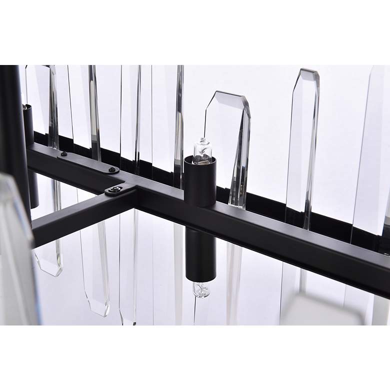 Image 6 Serena 42" Wide Black 24-Light Linear Chandelier more views