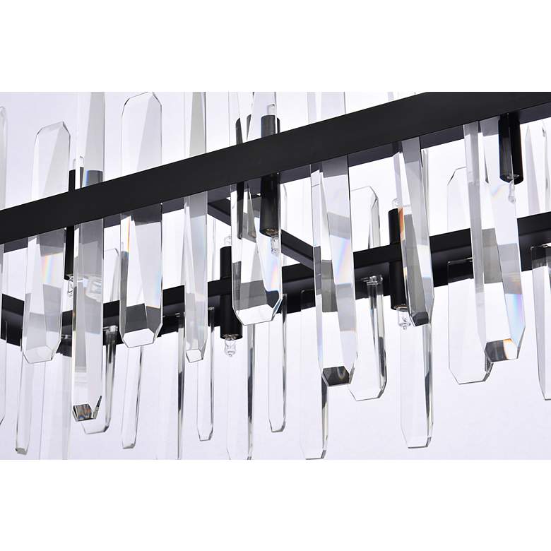 Image 7 Serena 42" Wide Black 24-Light Linear Chandelier more views
