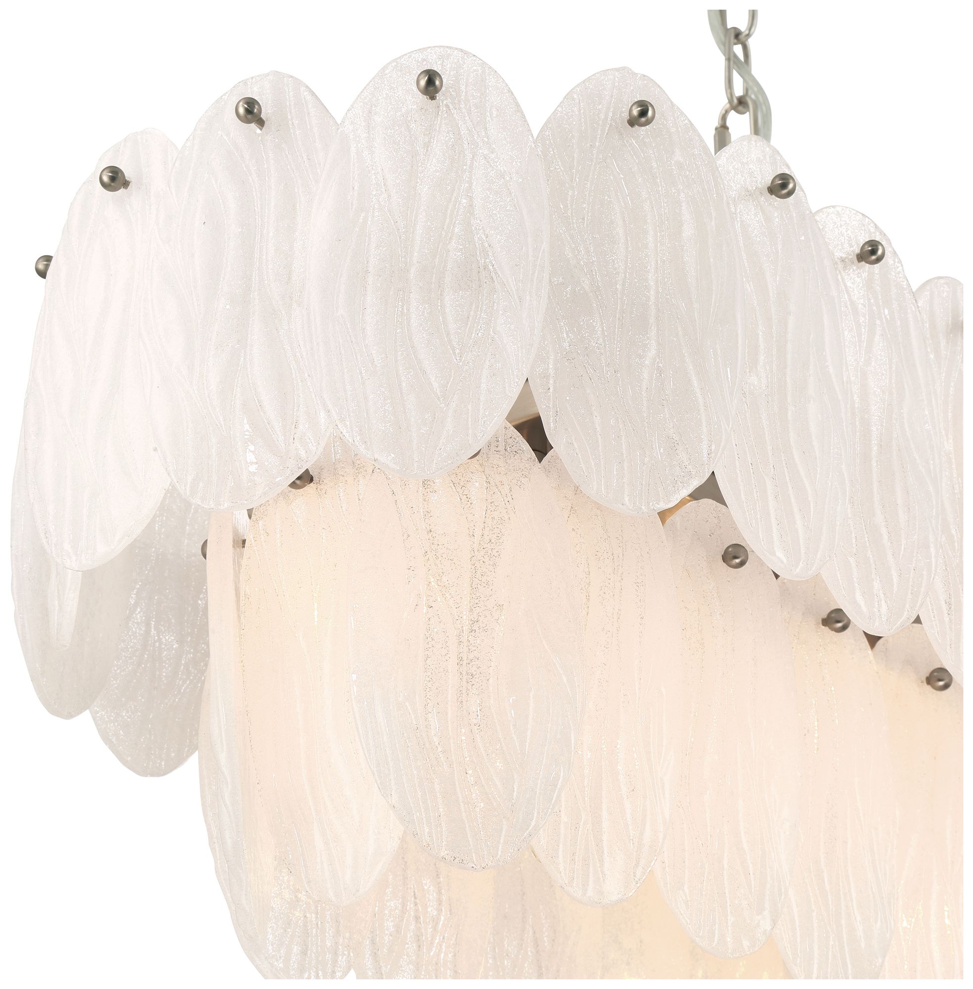 Image 5 Serena 43" Wide 9-Light Satin Nickel Pendant more views