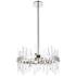 Serena 57 1/2" Wide Chrome Crystal 10-Light Mini Pendant