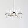 1_Serena 57 1/2" Wide Chrome Crystal 10-Light Mini Pendant