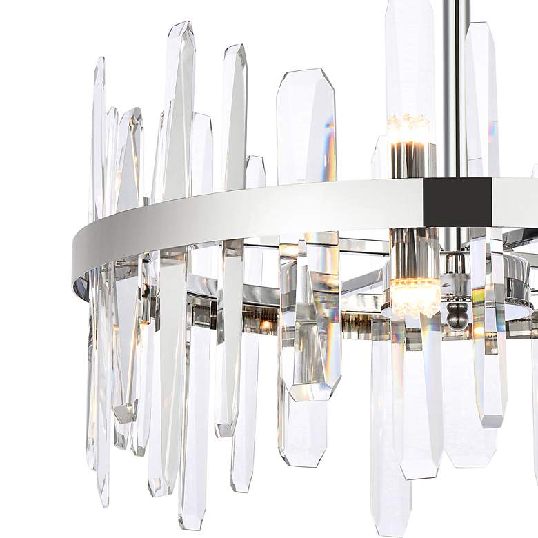 Image 3 Serena 57 1/2" Wide Chrome Crystal 10-Light Mini Pendant more views