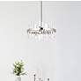 3_Serena 57 1/2" Wide Chrome Crystal 10-Light Mini Pendant more views