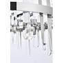 5_Serena 57 1/2" Wide Chrome Crystal 10-Light Mini Pendant more views