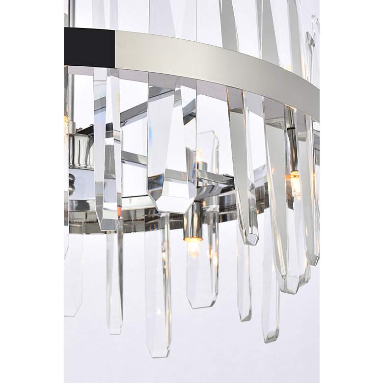 Image 6 Serena 57 1/2" Wide Chrome Crystal 10-Light Mini Pendant more views