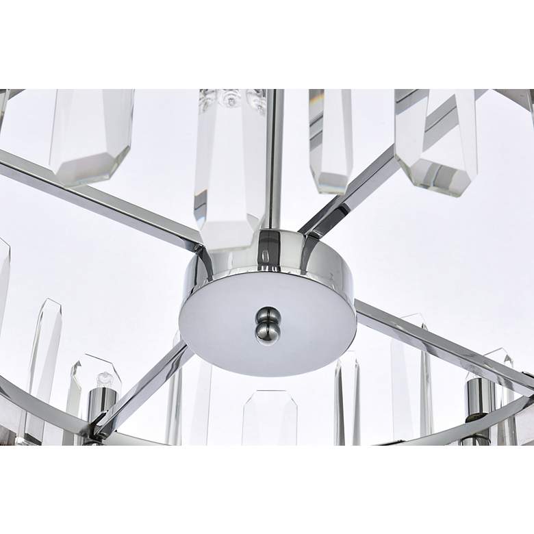 Image 7 Serena 57 1/2" Wide Chrome Crystal 10-Light Mini Pendant more views
