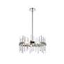 Serena 57 1/2" Wide Chrome Crystal 10-Light Mini Pendant
