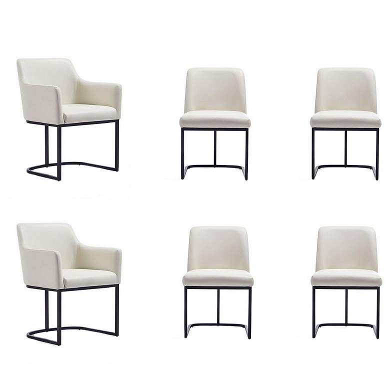 Image 1 Serena 6 Piece Dining Set in Cream