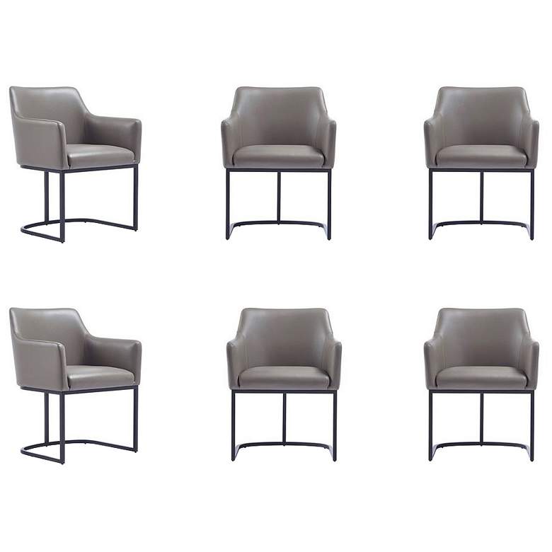 Image 1 Serena 6 Piece Dining Set in Grey