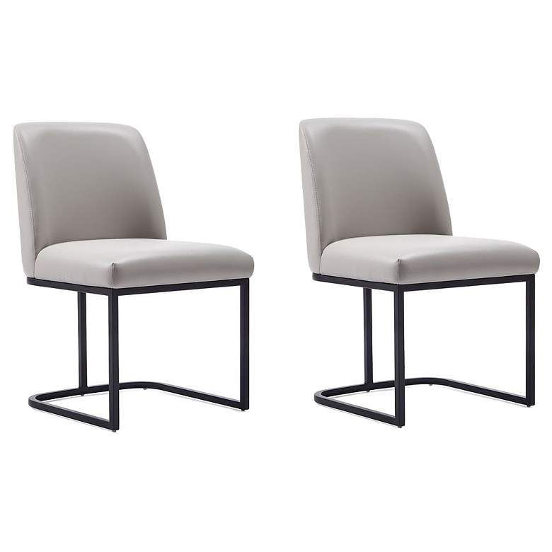 Image 1 Serena Dining Chair in Light Grey (Set of 2)