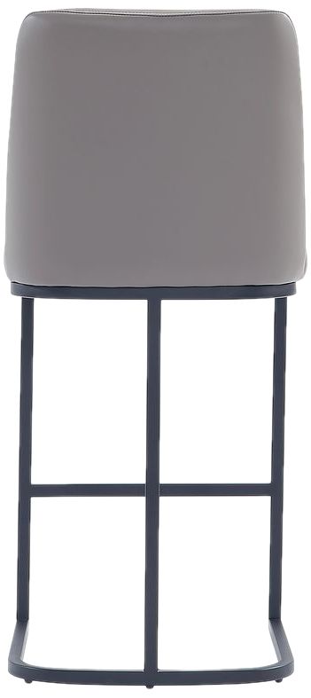 Serena Modern Leatherette Upholstered Counter Stool in Grey
