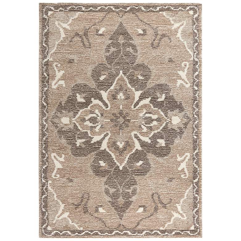 Image 2 Serena SNA925 5&#39;x7&#39;6 inch Brown Rectangular Area Rug