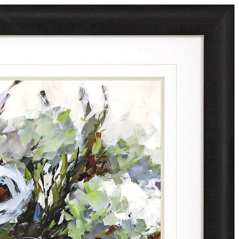Image 3 Serene Blossoms 1 35" Square Framed Giclee Wall Art more views