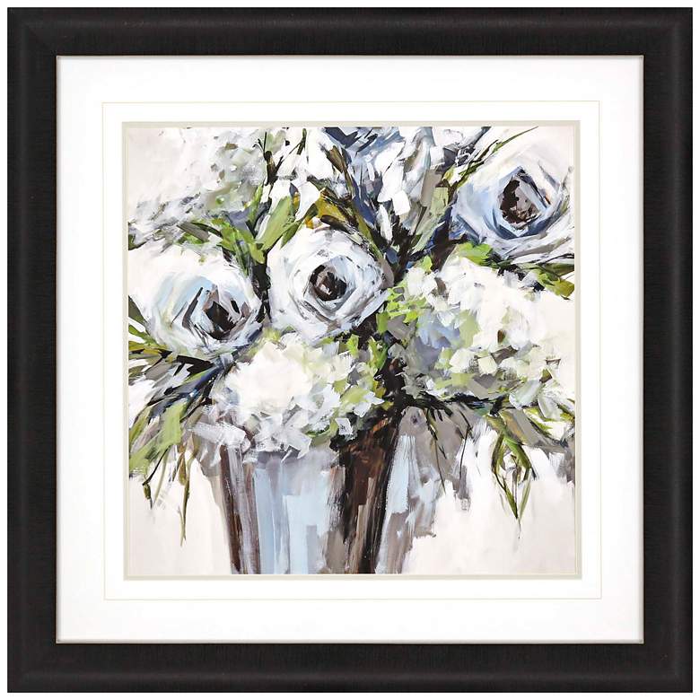 Image 2 Serene Blossoms 2 35 inch Square Framed Giclee Wall Art