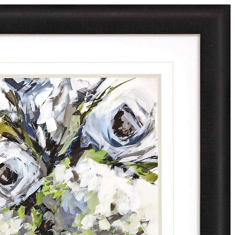 Image 3 Serene Blossoms 2 35" Square Framed Giclee Wall Art more views
