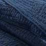Thumbnail2 of Serene Cotton Blue 3-Piece Full/Queen Coverlet Set more views