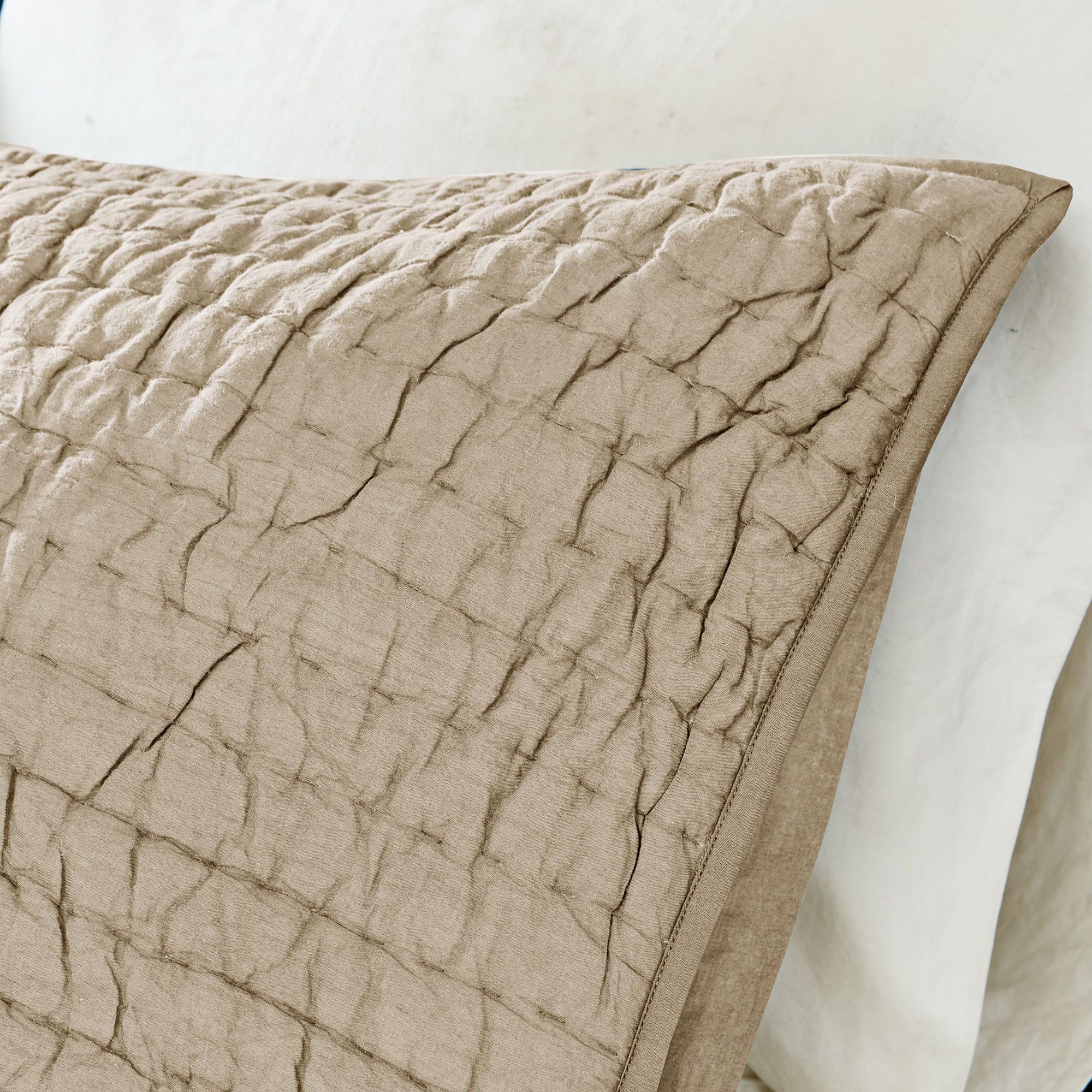 Thumbnail4 of Serene Cotton Linen 3-Piece King Coverlet Set more views