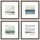 Serene II 16" Square 4-Piece Framed Giclee Wall Art