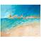 Serene Oceanview Canvas 20" Square Coastal Wall Art