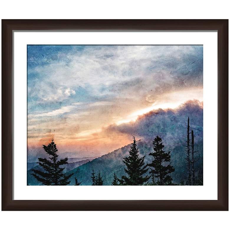 Image 1 Serene Woods 22" Wide Framed Giclee Wall Art