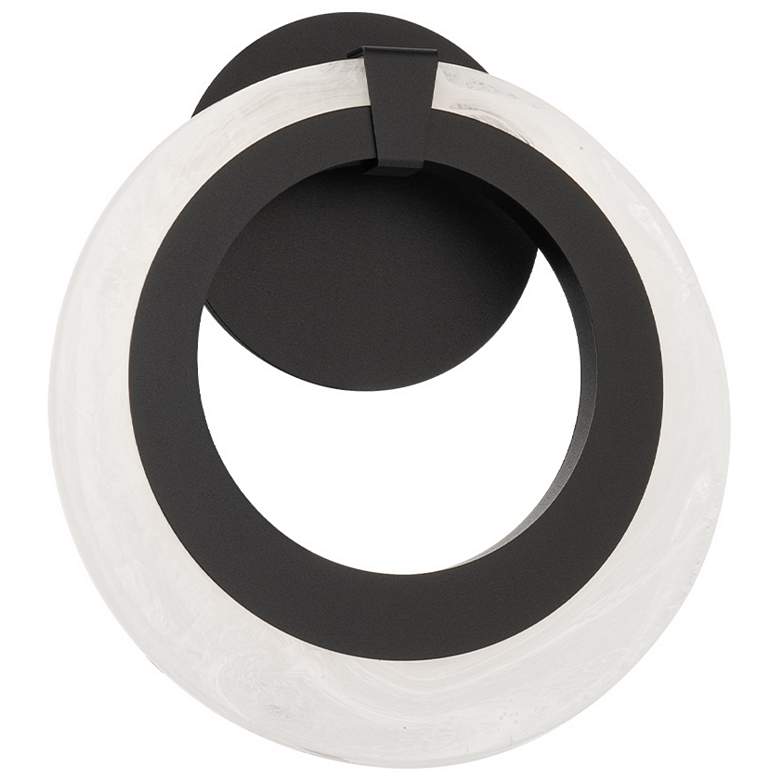 Image 1 Serenity 10.9"H x 10"W 1-Light Wall Sconce in Black