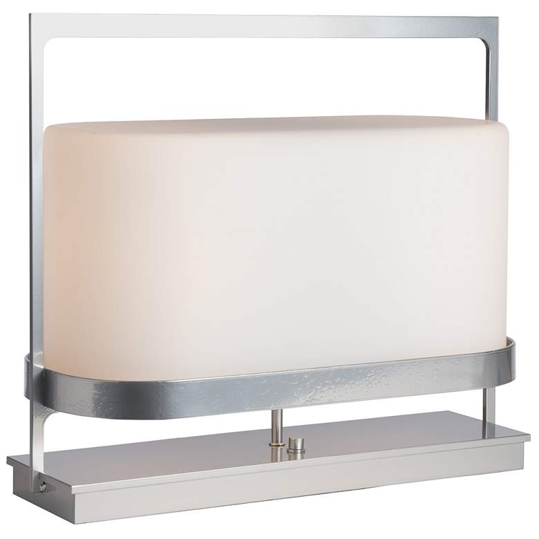 Image 1 Serenity 15.8" High Sterling Table Lamp With Opal Glass