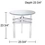 Serenity 23 3/4" Wide Glass and Clear Acrylic Accent Table in scene