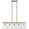 Serenity 38" Wide Modern Brass 5-Light Linear Pendant