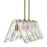 7_Serenity 38" Wide Modern Brass 5-Light Linear Pendant more views