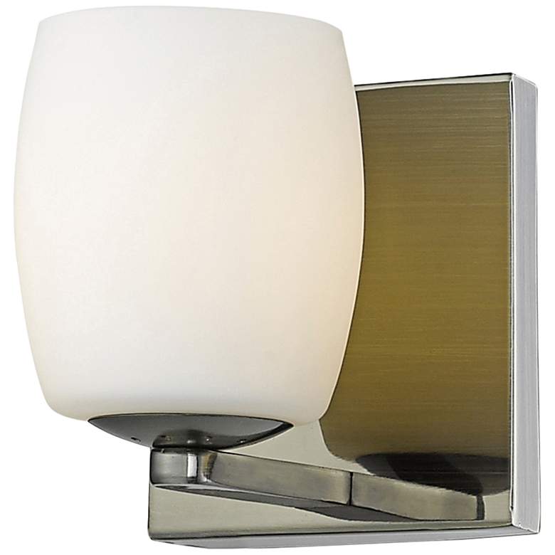 Image 1 Serenity 5" High Antique Brass Wall Sconce