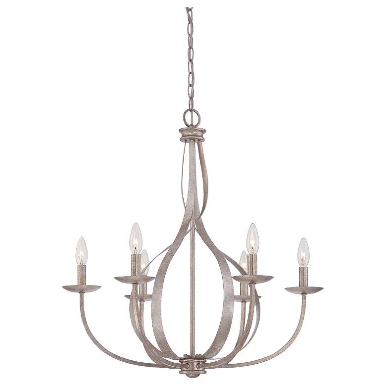 Image 1 Serenity 6-Lt Italian Fresco Chandelier