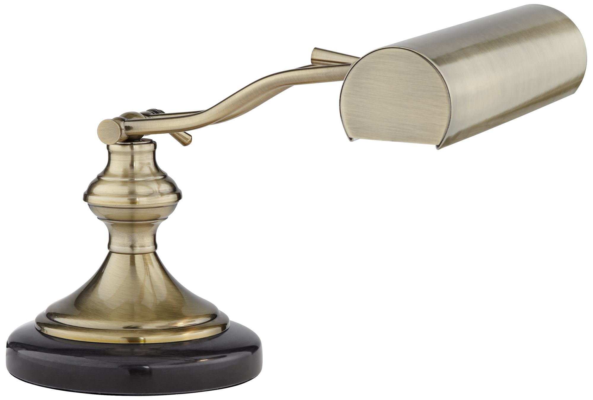 Serenity Antique Brass Adjustable Piano Desk Lamps Set of 2