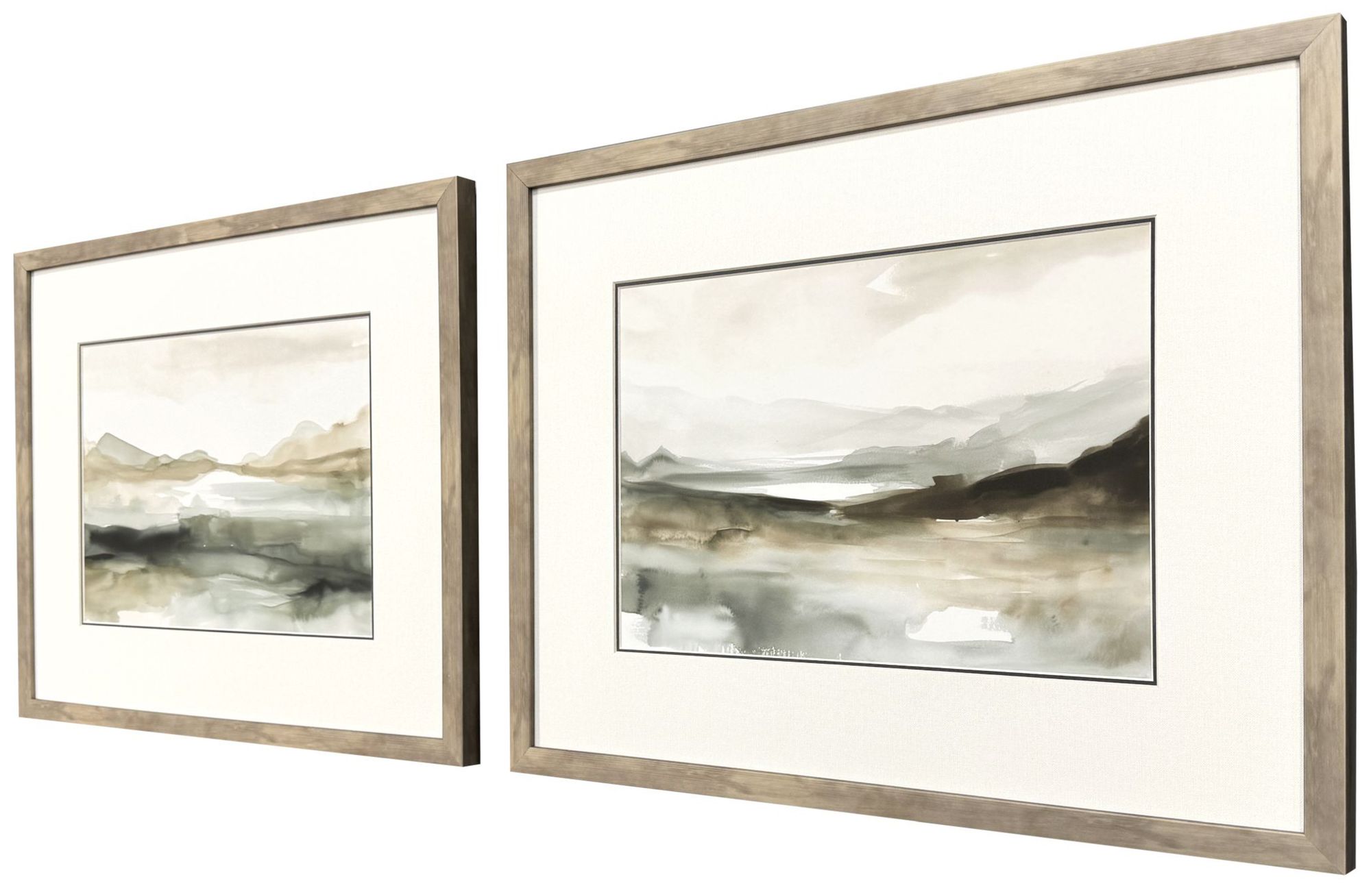 Image 2 Serenity Summit 21"W x 17"H Framed Art - Set of 2 more views