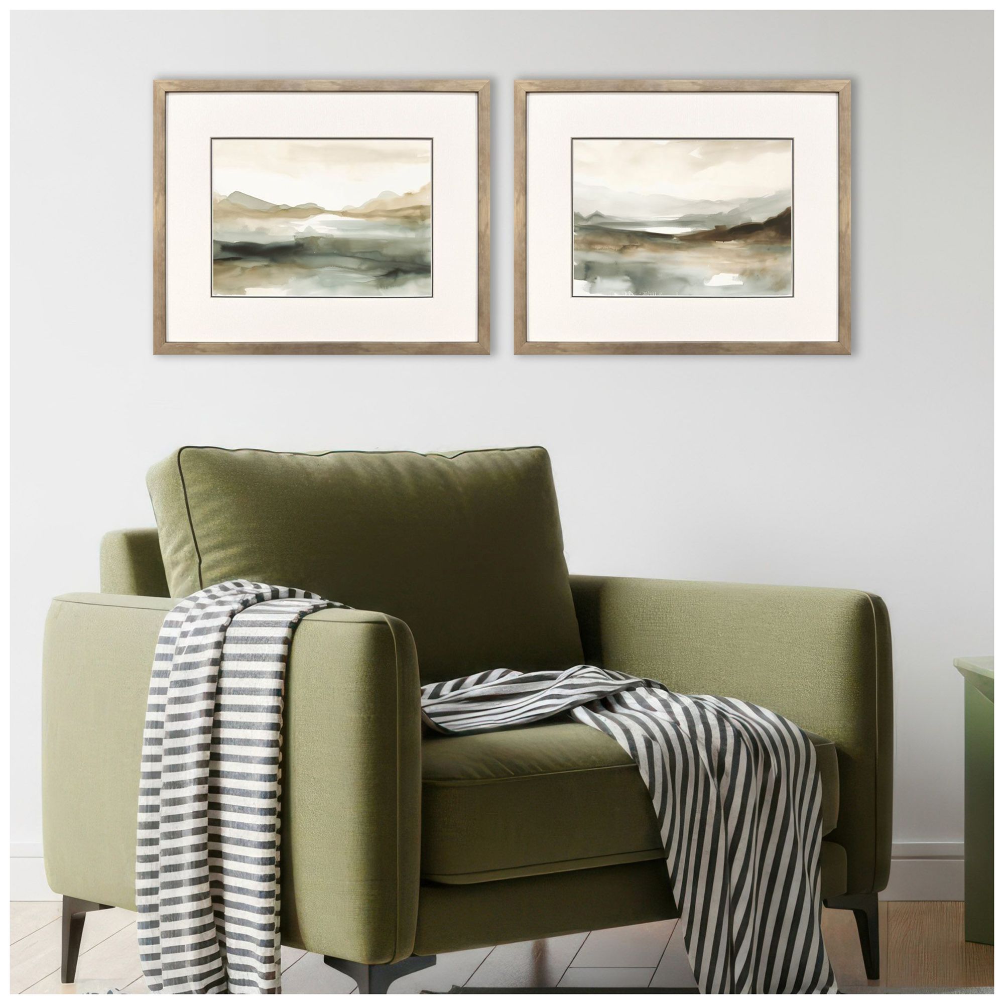 Image 4 Serenity Summit 21"W x 17"H Framed Art - Set of 2 more views