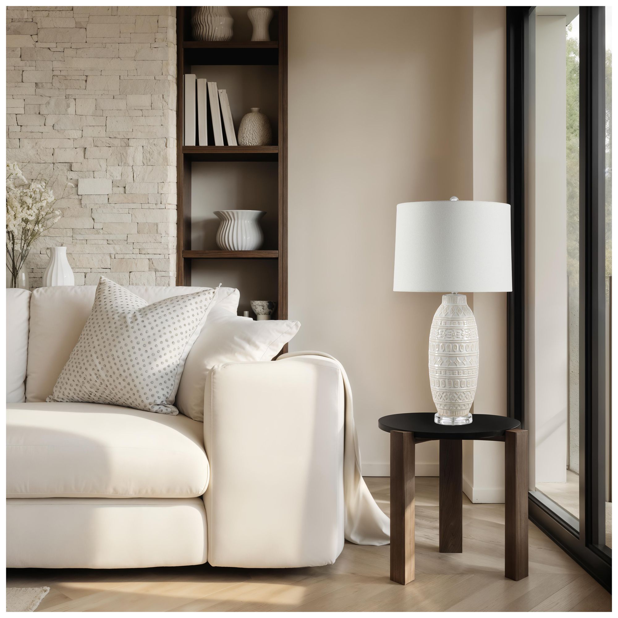 Image 4 Sereno 30.0" Height Table Lamps, White more views