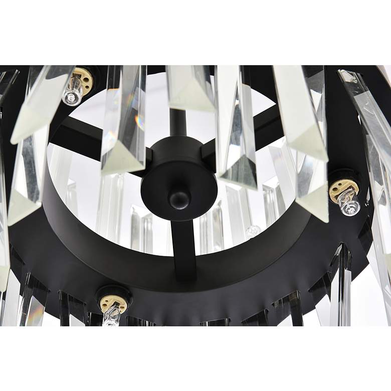 Image 7 Serephina 12" Wide Black Clear Crystal 6-Light Mini Pendant more views