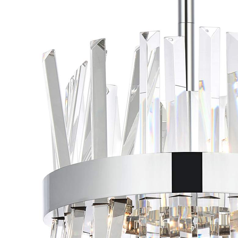 Image 3 Serephina 12" Wide Chrome Crystal 6-Light Mini Pendant more views