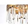 6_Serephina 12" Wide Satin Gold Crystal 6-Light Mini Pendant more views