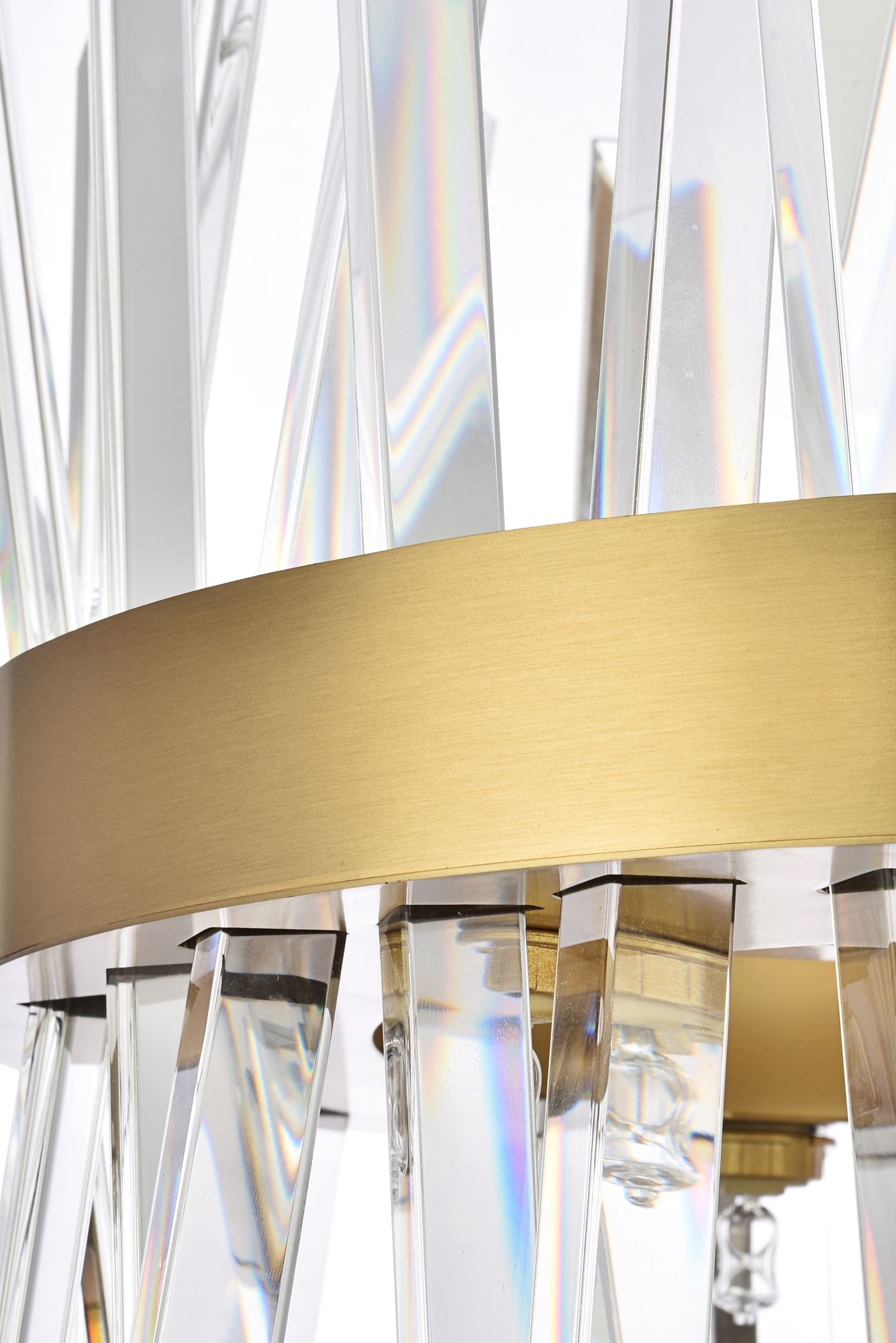 Serephina 12" Wide Satin Gold Crystal 6-Light Mini Pendant in scene