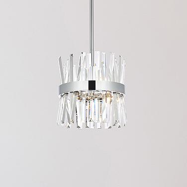 Serephina 12" Wide Chrome Crystal 6-Light Mini Pendant
