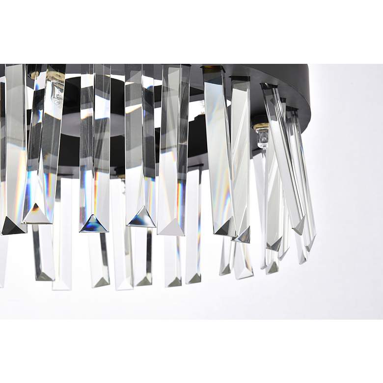 Image 7 Serephina 16" Wide Black Clear Crystal 8-Light Pendant more views