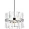 Serephina 16" Wide Chrome Clear Crystal 8-Light Pendant