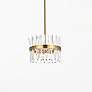 2_Serephina 16" Wide Satin Gold and Crystal Pendant Light