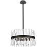 3_Serephina 20" Wide Black and Clear Crystal Pendant Light