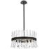 Serephina 20" Wide Black and Clear Crystal Pendant Light