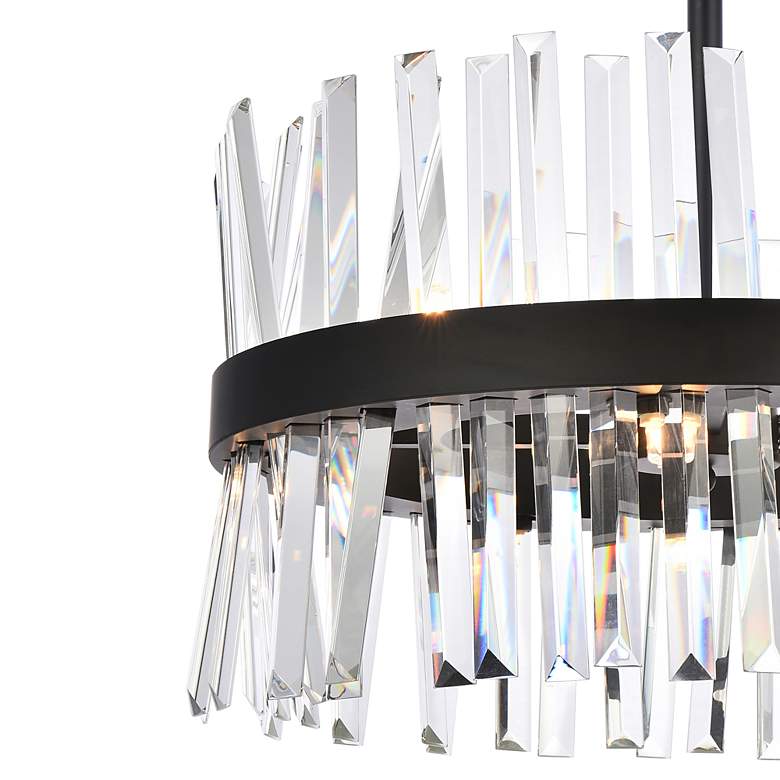 Image 4 Serephina 20" Wide Black and Clear Crystal Pendant Light more views