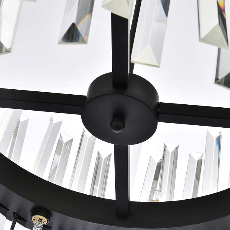 Image 6 Serephina 20" Wide Black and Clear Crystal Pendant Light more views