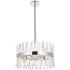 Serephina 20" Wide Chrome Iron and Clear Glass Pendant Light